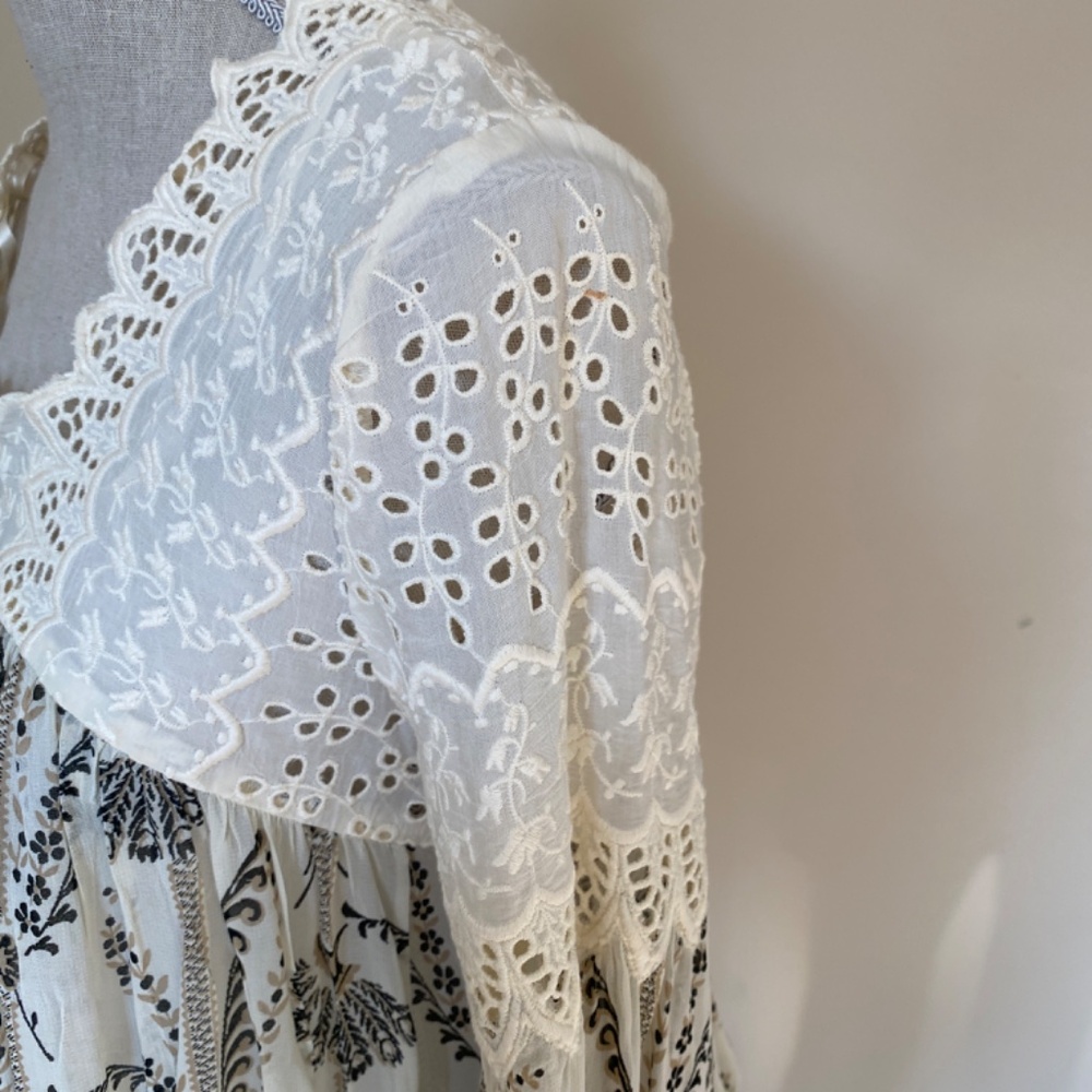 NWT Anthropologie by Floreat Cantata Peasant Blouse Size 4 - Picture 6 of 13